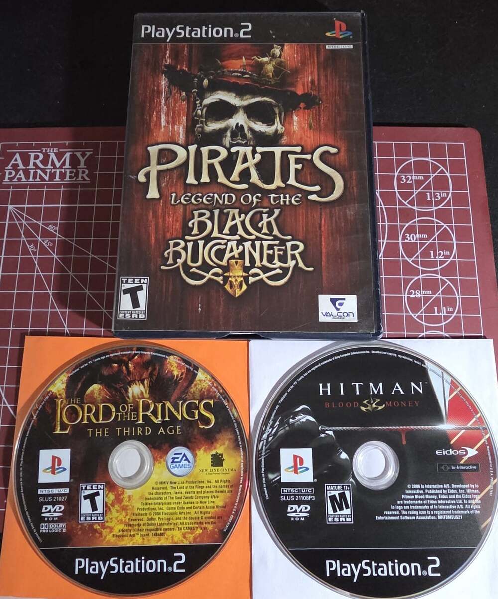 PS2 Lot- Lord of the Rings Third Age, Hitman, Pirates PlayStation 2